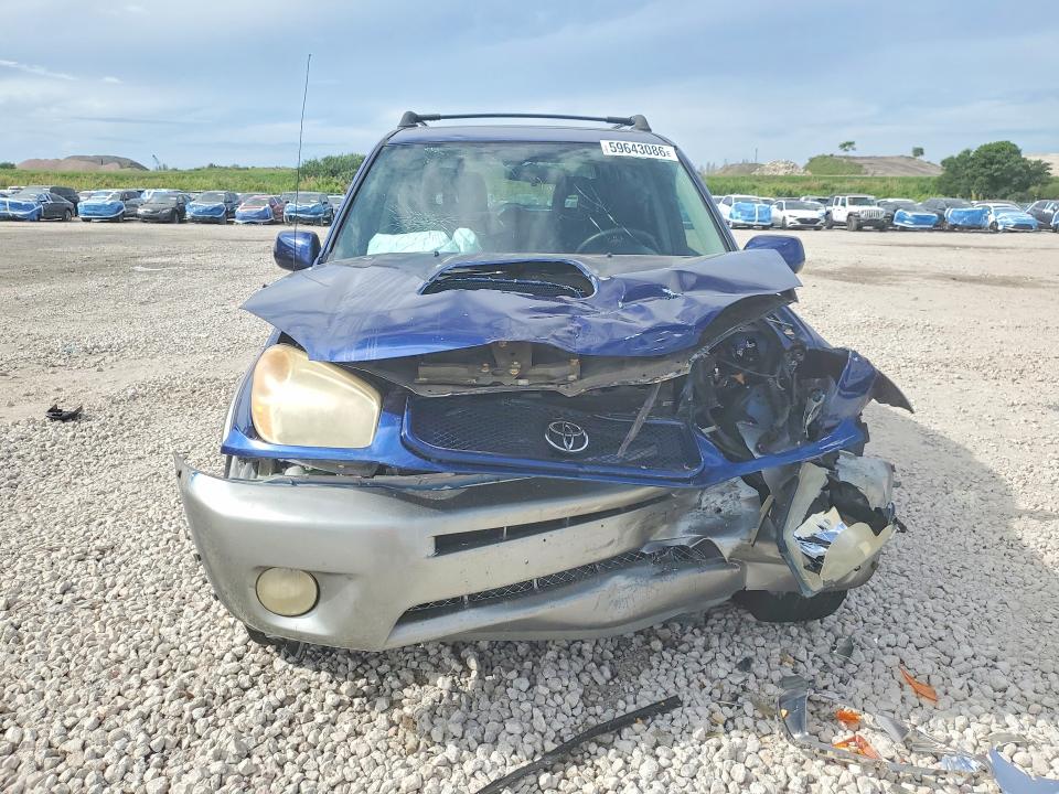 2005 Toyota Rav 4 VIN JTEHD20V856044746 COPART salvage auction — FRONT END, Fl - Cert Of Title Slvg Rebuildable, sold $15 on 2026-07-21 (photo 5)