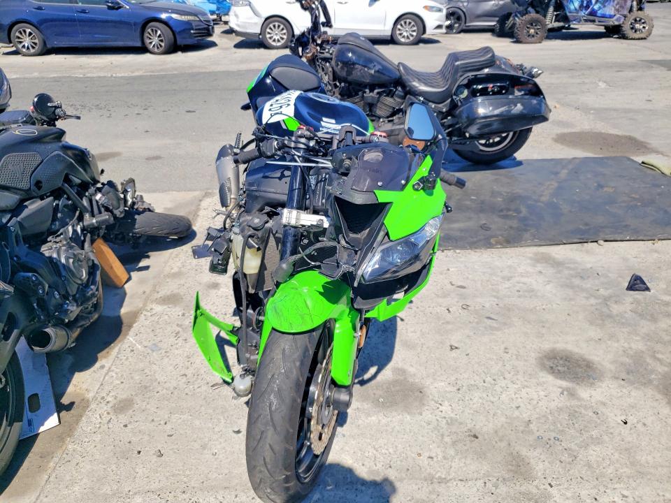 2016 Kawasaki Zx VIN JKBZXJE13GA020392 COPART salvage auction — FRONT END, Ca - Salvage Certificate, sold $2,150 on 2026-07-16 (photo 2)
