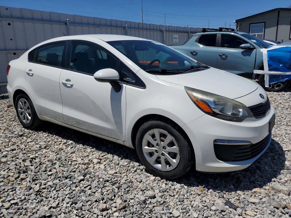 2016 Kia Rio VIN KNADM4A33G6654680 COPART salvage auction — MECHANICAL, Ca - Certificate Of Title, sold $275 on 2026-07-08 (photo 4)