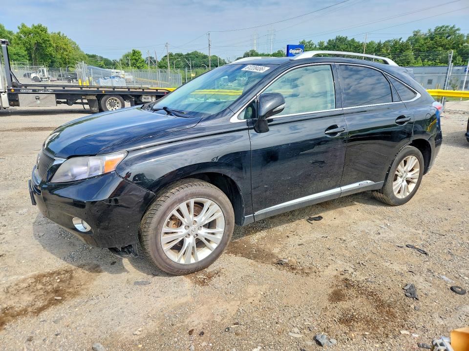 2010 Lexus Rx 450h VIN JTJBC1BA8A2010290 COPART salvage auction — FRONT END, MD - CERTIFICATE OF TITLE, sold $2,000 on 2026-07-30 (photo 1)