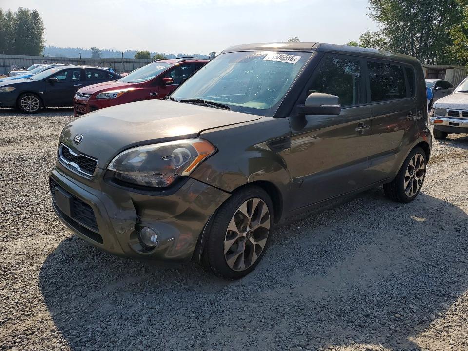 2013 Kia Soul VIN KNDJT2A64D7547635 COPART salvage auction — FRONT END, WA - BILL OF SALE, sold $800 on 2026-07-27 (photo 1)