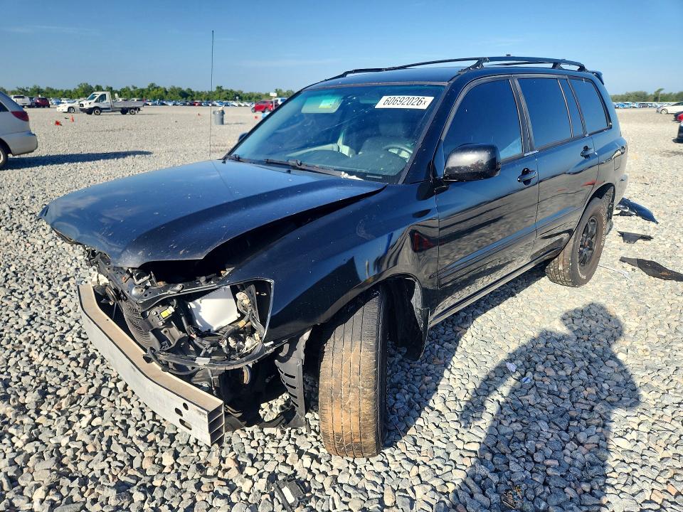 2006 Toyota Highlander VIN JTEEP21A160155343 COPART salvage auction — FRONT END, FL - CERTIFICATE OF TITLE, sold $350 on 2026-07-21 (photo 1)