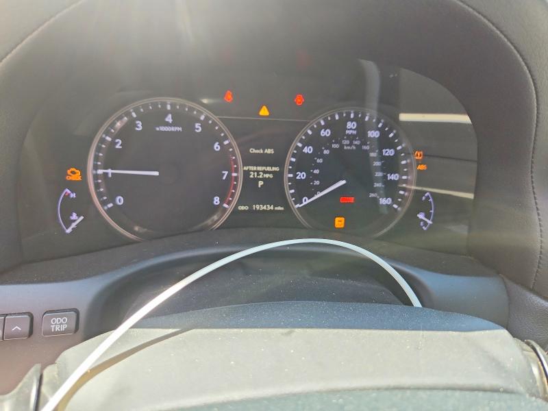 2013 Lexus Gs VIN JTHBE1BL7D5006845 COPART salvage auction — FRONT END, LA - CERT OF TITLE-SALVAGE, sold $35 on 2026-07-23 (photo 9)