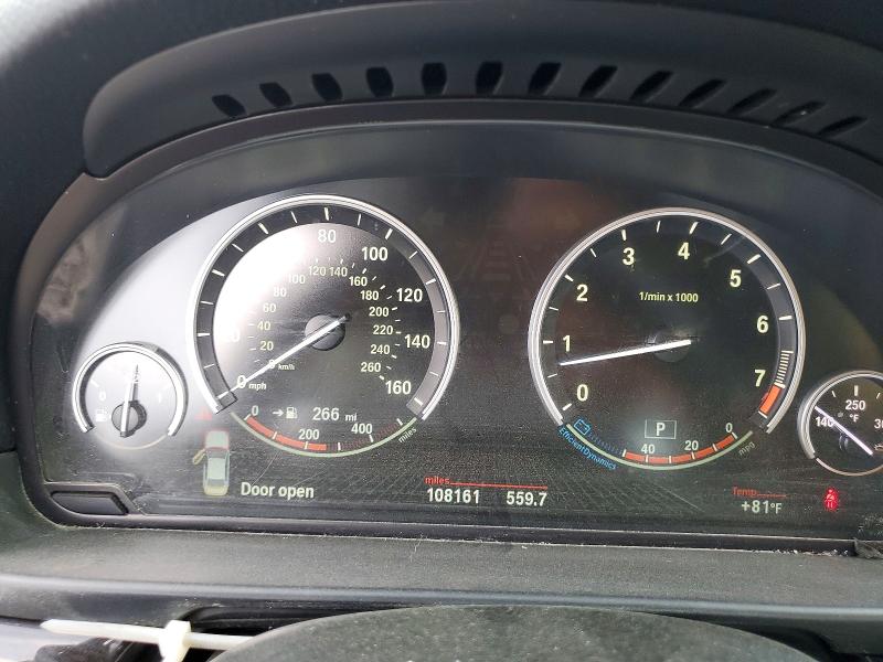 2016 BMW 5 series VIN WBA5B1C58GG552938 COPART salvage auction — BURN, AR - CERT OF TITLE-SALVAGE, sold $60 on 2026-08-17 (photo 9)