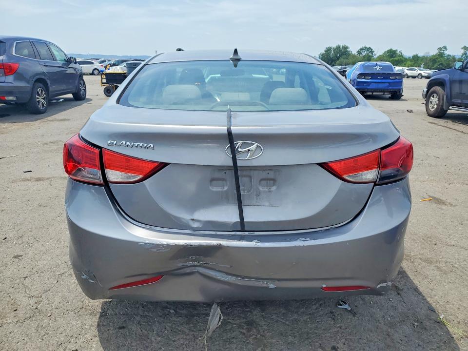 2011 Hyundai Elantra VIN KMHDH4AEXBU080426 COPART salvage auction — REAR END, PA - CERT OF SALV-R=RECONSTRUCTED, sold $250 on 2026-07-21 (photo 6)