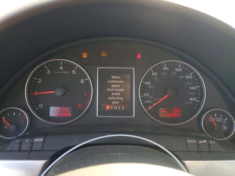 2008 Audi A4 VIN WAUAF78E58A120925 COPART salvage auction — FRONT END, CA - SALVAGE CERTIFICATE, sold $500 on 2026-07-14 (photo 9)