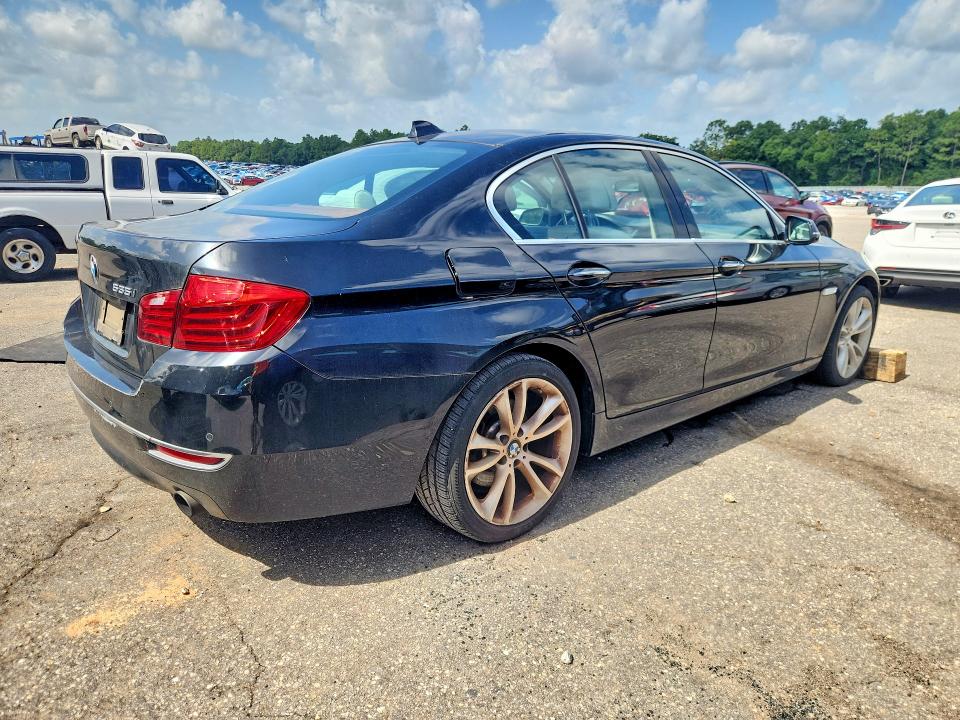 2015 BMW 5er VIN WBA5B1C50FG126496 COPART salvage auction — WATER/FLOOD, AL - CERT OF TITLE-FLOOD SALVAGE, sold $950 on 2026-08-17 (photo 3)