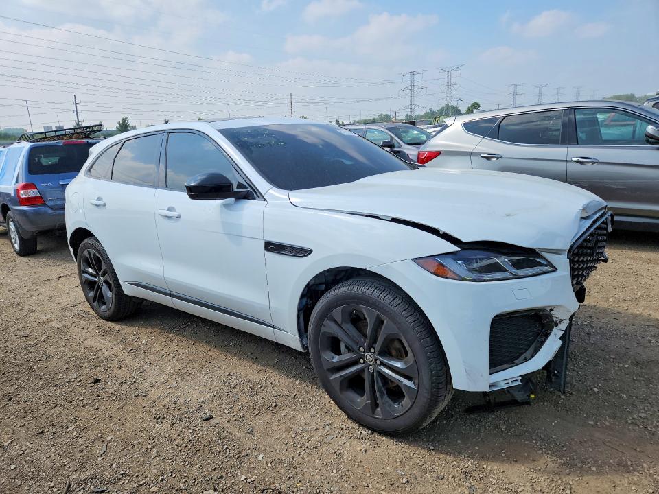 2025 Jaguar F-pace VIN SADCT2EX8SA750950 COPART salvage auction — FRONT END, Il - Salvage Certificate, sold $13,300 on 2026-09-10 (photo 4)