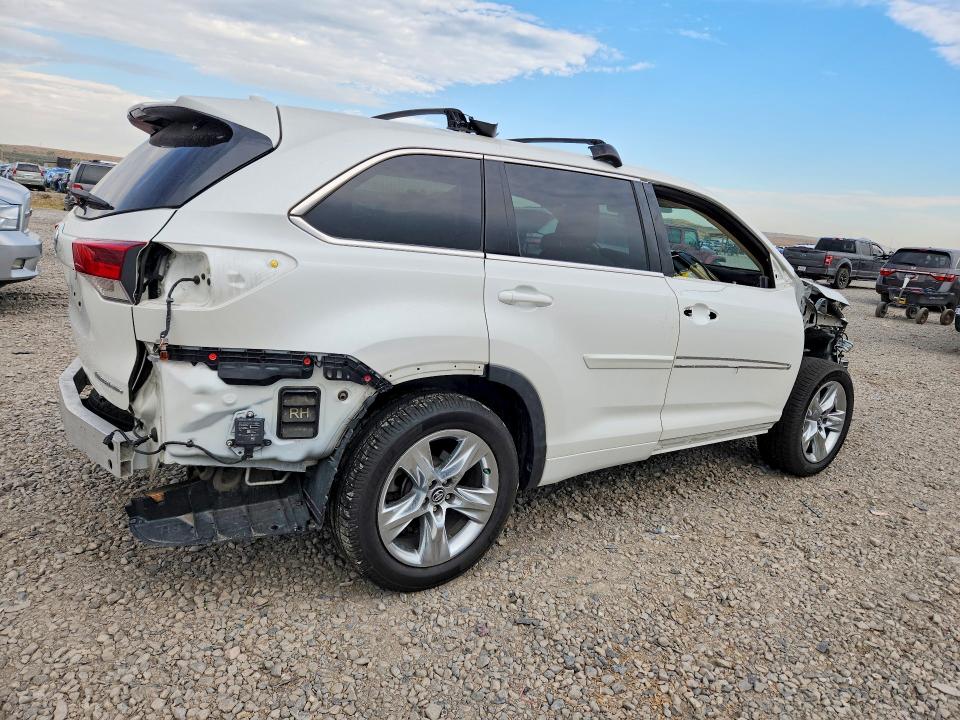 2019 Toyota Highlander VIN 5TDDZRFH9KS931346 COPART salvage auction — FRONT END, Ut - Salvage Certificate, sold $10,200 on 2026-08-21 (photo 3)