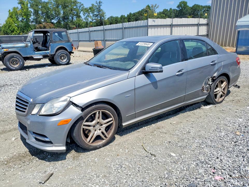 2012 Mercedes-benz E-klasse VIN WDDHF5KB6CA646192 COPART salvage auction — SIDE, Sc - Cert Of Title-Salvage, sold $575 on 2026-08-05 (photo 1)