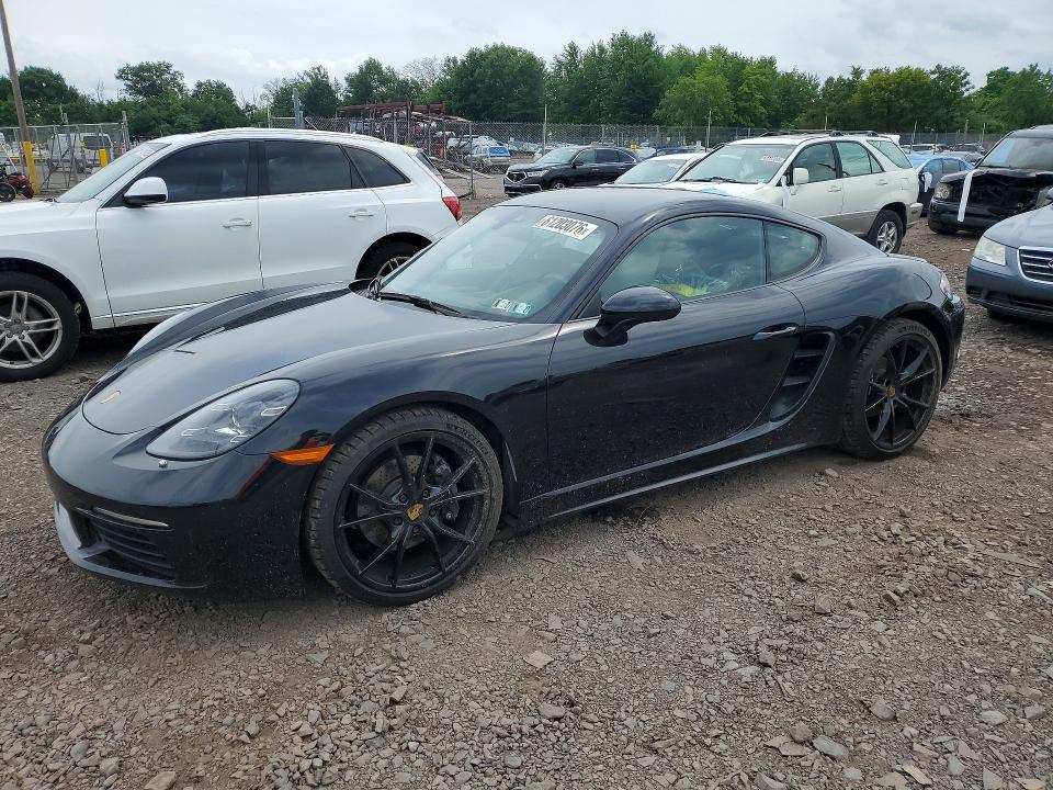 2021 Porsche Cayman VIN WP0AA2A80MS260491 — COPART salvage auction photo