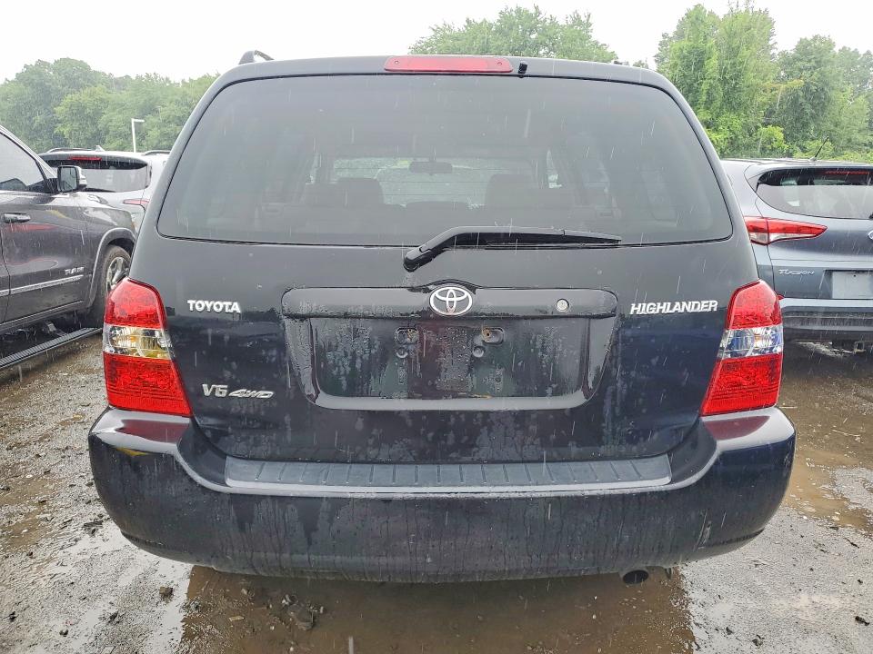 2004 Toyota Highlander VIN JTEEP21A340065303 COPART salvage auction — FRONT END, Ma - Cert Of Title-Salvage, sold $525 on 2026-07-09 (photo 6)