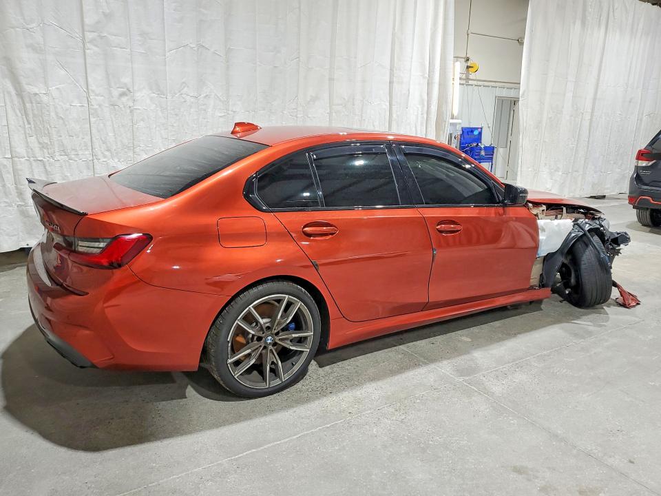 2021 BMW M3 VIN 3MW5U9J04M8B92187 COPART salvage auction — FRONT END, Ny - Mv-907A Salvage Certificate, sold $17,300 on 2026-09-04 (photo 3)