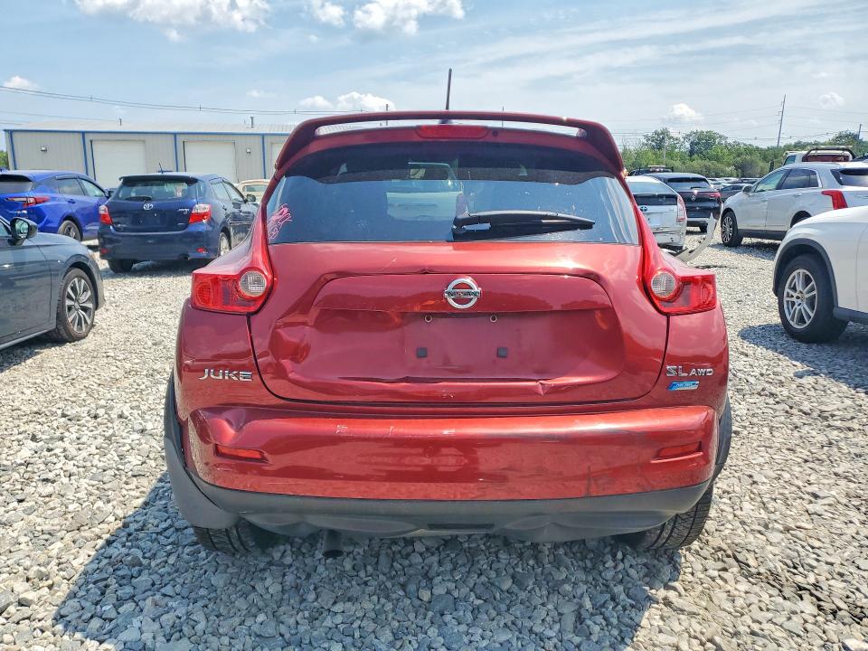 2013 Nissan Juke VIN JN8AF5MV5DT206185 COPART salvage auction — REAR END, MA - CERT OF TITLE-RECONSTRCTD COLL, sold $375 on 2026-07-22 (photo 6)