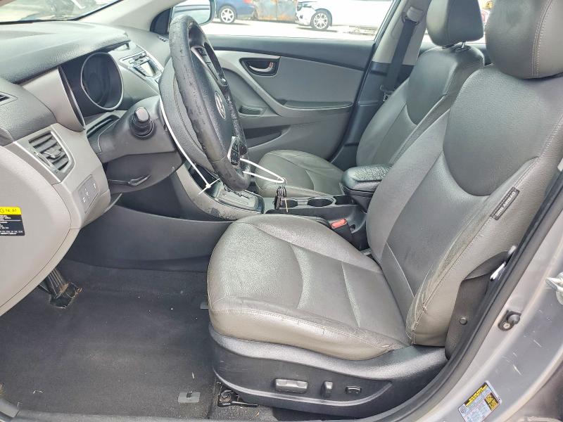 2013 Hyundai Elantra VIN KMHDH4AE5DU518899 COPART salvage auction — WATER/FLOOD, Tx - Salvage Title-Flood Damage, sold $525 on 2026-07-30 (photo 7)