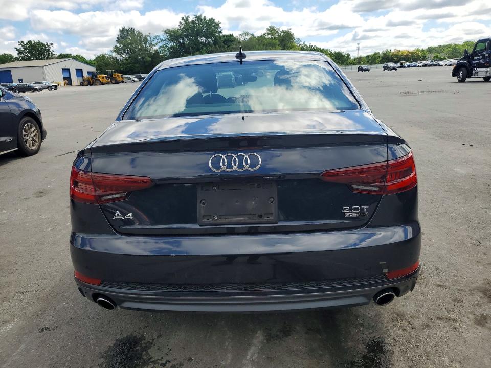 2018 Audi A4 VIN WAUDNAF43JA171014 COPART salvage auction — WATER/FLOOD, Nj - Cert Of Title-Salvage Flood, sold $2,250 on 2026-07-28 (photo 6)