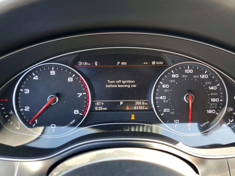 2015 Audi A6 VIN WAUGFAFC0FN036204 COPART salvage auction — FRONT END, Ca - Salvage Certificate, sold $3,200 on 2026-07-23 (photo 9)