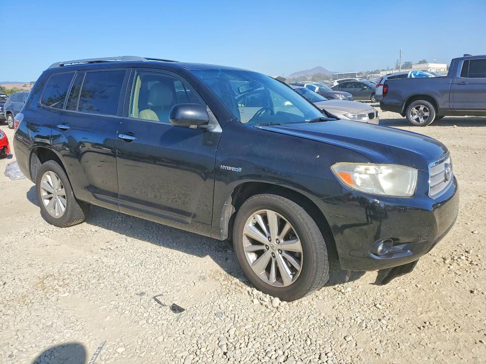 2009 Toyota Highlander hybrid VIN JTEEW44A492031828 COPART salvage auction — FRONT END, CA - SALVAGE CERTIFICATE, sold $850 on 2026-07-28 (photo 4)