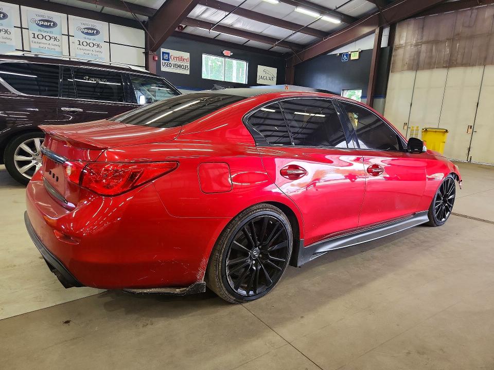 2017 Infiniti Q50 VIN JN1FV7AR0HM871909 COPART salvage auction — FRONT END, Wv - Certificate Of Title (P), sold $6,000 on 2026-07-24 (photo 3)