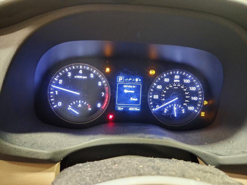 2018 Hyundai Tucson VIN KM8J2CA44JU651042 COPART salvage auction — FRONT END, Pa - Certificate Of Salvage, sold $3,600 on 2026-07-31 (photo 9)