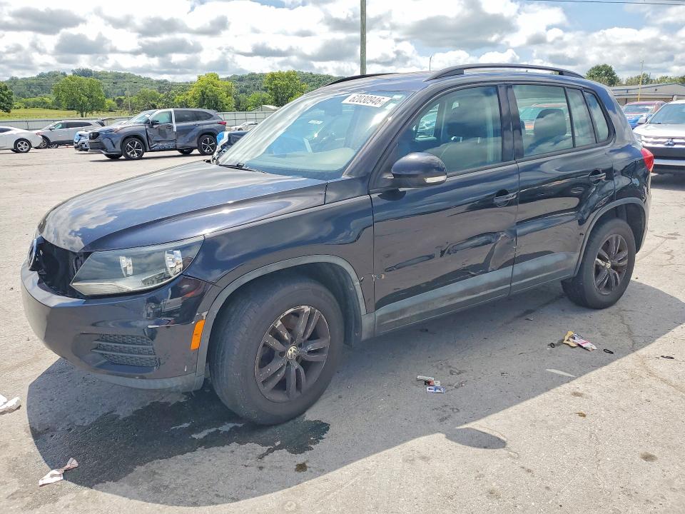 2016 Volkswagen Tiguan VIN WVGBV7AX7GW548420 COPART salvage auction — FRONT END, TN - CERTIFICATE OF TITLE, sold $250 on 2026-07-29 (photo 1)