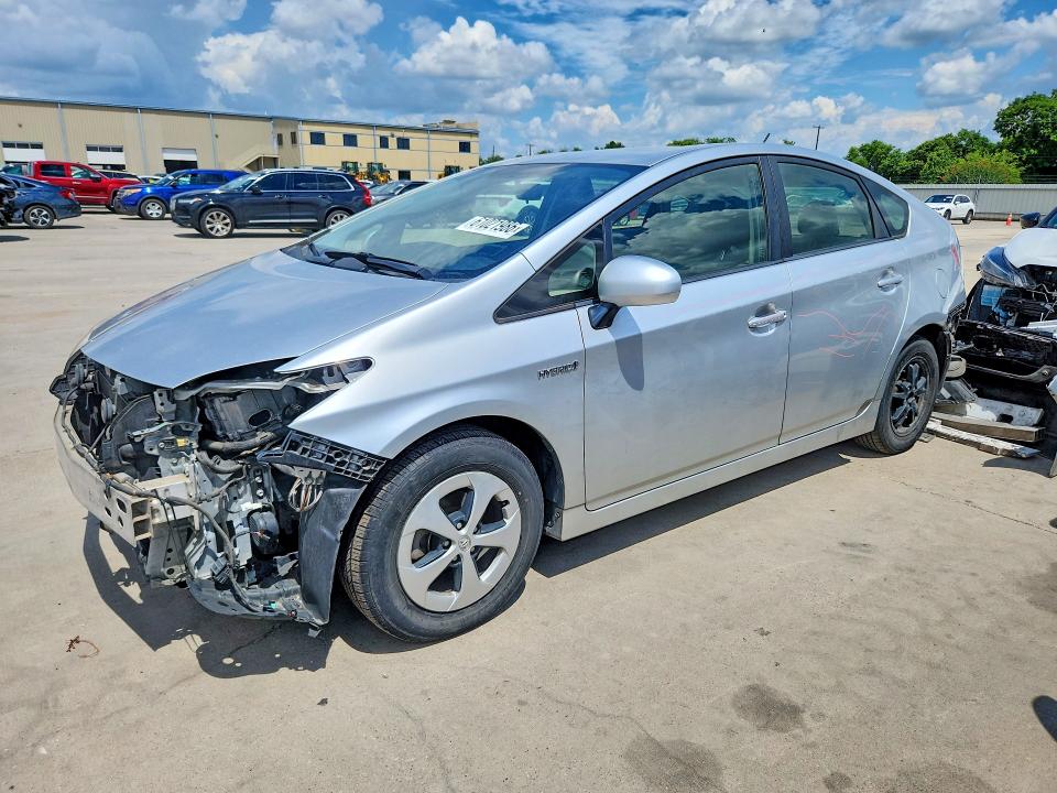2013 Toyota Prius VIN JTDKN3DUXD5595666 COPART salvage auction — FRONT END, Salvage Title, sold $1,450 on 2026-07-30 (photo 1)