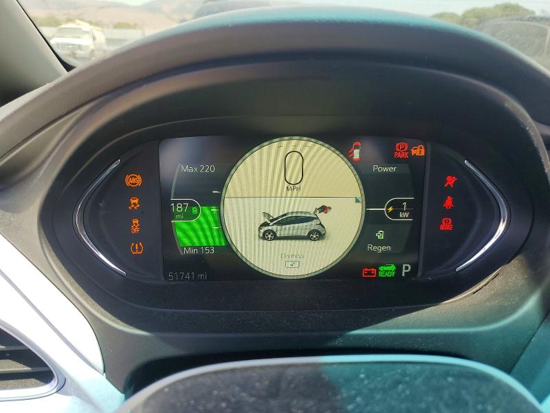 2021 Chevrolet Bolt VIN 1G1FZ6S0XM4112974 COPART salvage auction — REAR END, Ca - Salvage Certificate, sold $6,700 on 2026-07-23 (photo 9)
