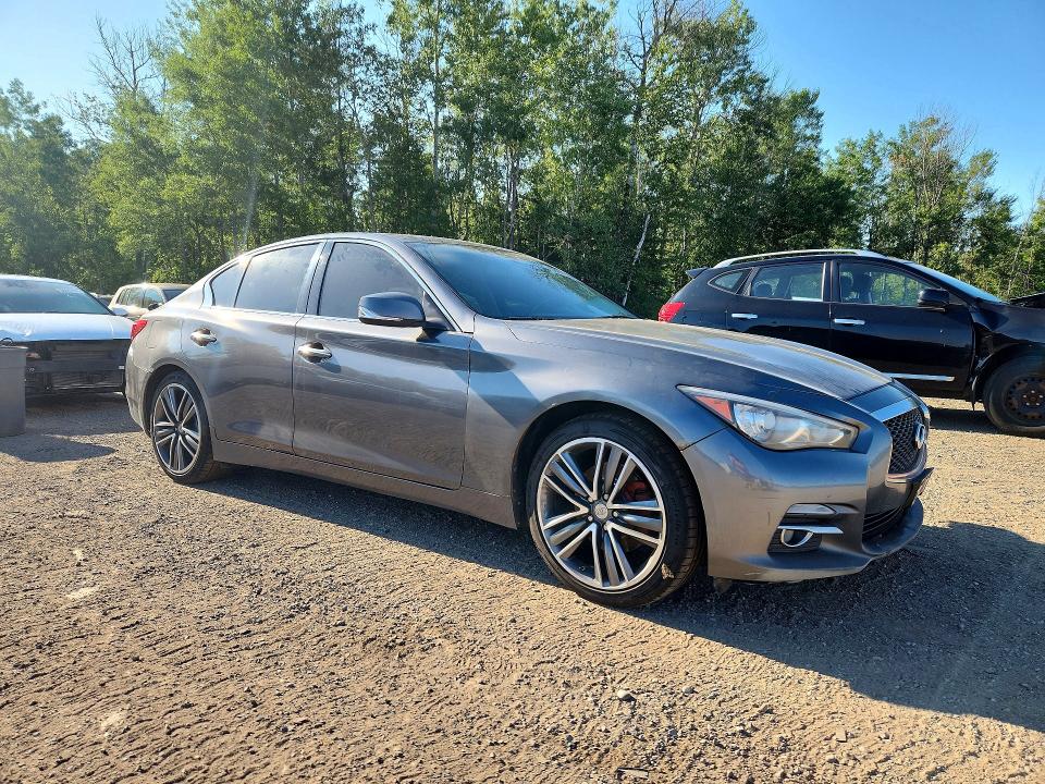 2015 Infiniti Q50 VIN JN1BV7AR3FM420467 COPART salvage auction — UNDERCARRIAGE, ON - PERMIT SALVAGE, sold $2,050 on 2026-07-28 (photo 4)