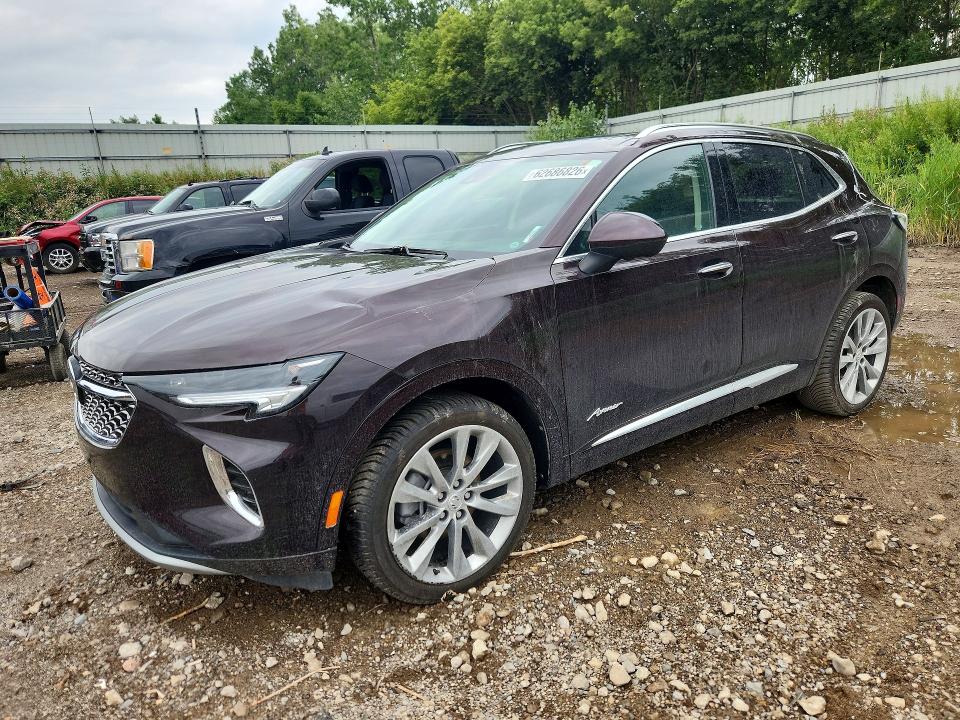 2022 Buick Envision VIN LRBFZSR4XND058410 COPART salvage auction — ROOF, Mi - Certificate Of Title, sold $10,200 on 2026-09-02 (photo 1)