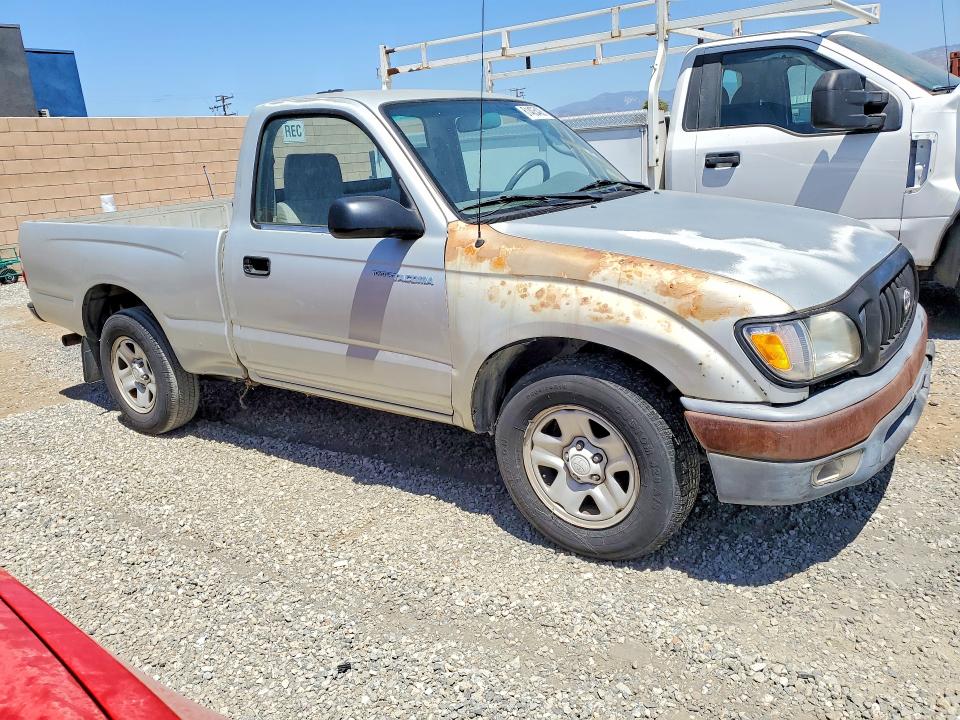 2002 Toyota Tacoma VIN 5TENL42N22Z107728 COPART salvage auction — FRONT END, CA - DIS/DLR/EXP ONLY CLEAN TITLE, sold $475 on 2026-07-29 (photo 4)