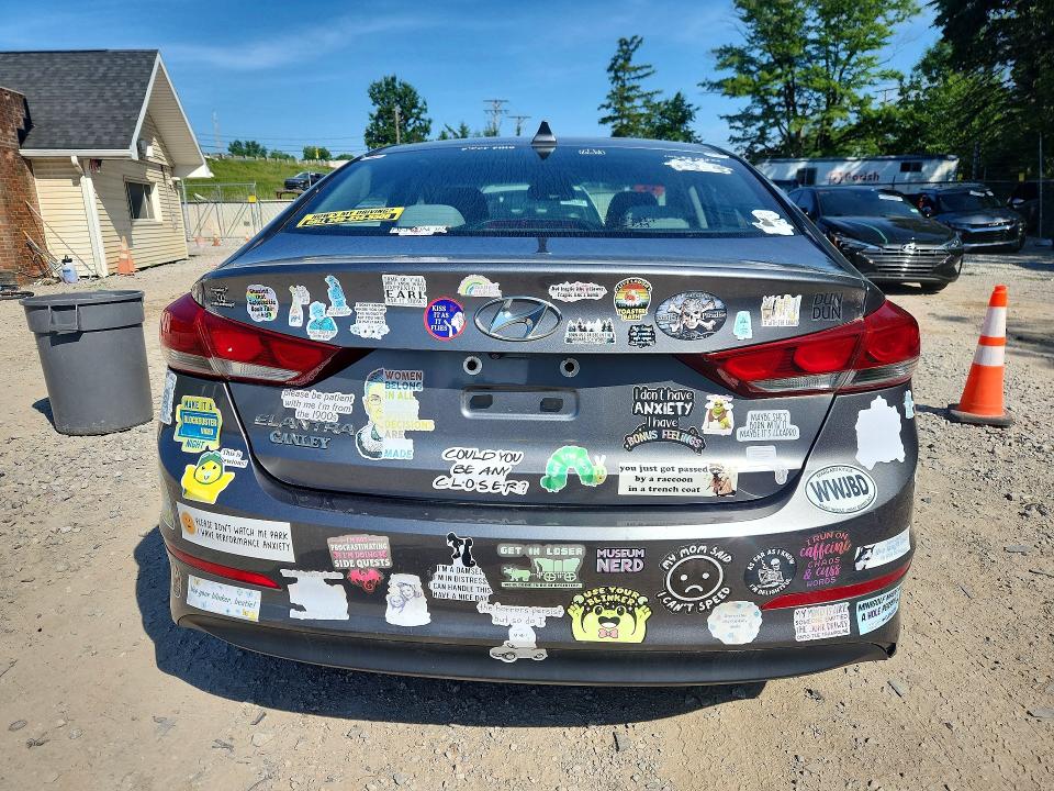 2018 Hyundai Elantra VIN 5NPD84LF9JH256384 COPART salvage auction — MECHANICAL, Oh - Certificate Of Title, sold $825 on 2026-07-23 (photo 6)
