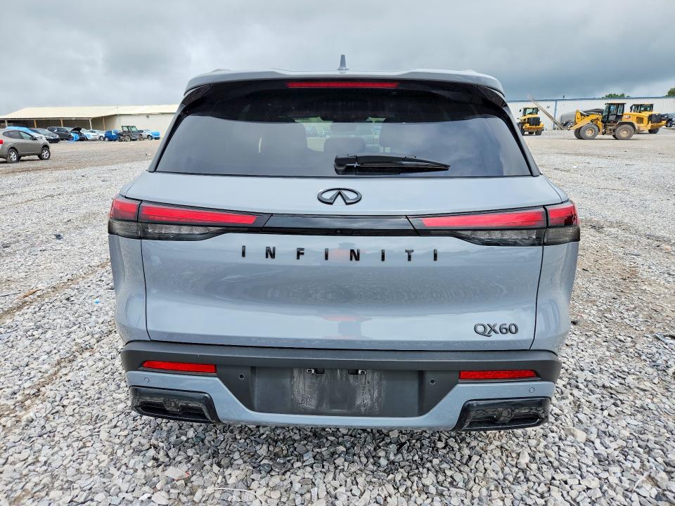 2025 Infiniti Qx60 VIN 5N1AL1FR6SC330682 COPART salvage auction — FRONT END, Tn - Salvage Certificate, sold $13,400 on 2026-08-25 (photo 6)