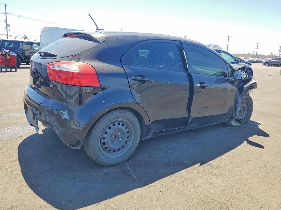 2015 Kia Rio VIN KNADM5A35F6494175 COPART salvage auction — FRONT END, Ca - Salvage Certificate, sold $250 on 2026-07-29 (photo 3)