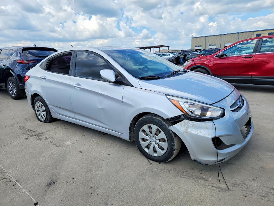 2017 Hyundai Accent VIN KMHCT4AE7HU286516 COPART salvage auction — FRONT END, Tx - Certificate Of Title (P), sold $750 on 2026-07-30 (photo 4)