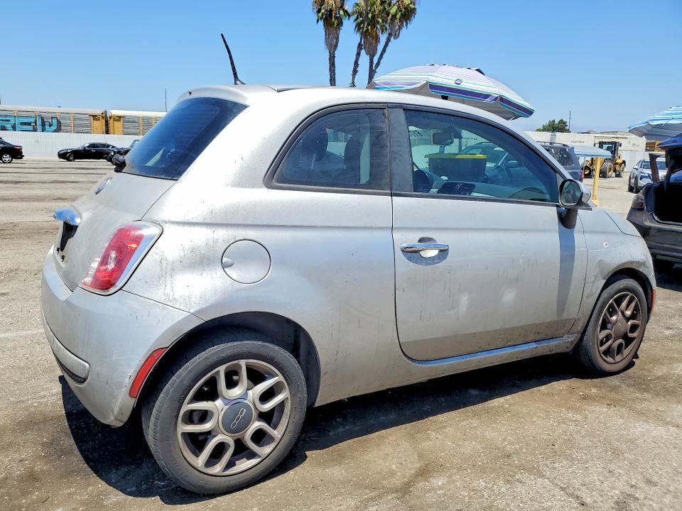 2013 Fiat 500 VIN 3C3CFFAR4DT688707 COPART salvage auction — MINOR DENT/SCRATCHES, CA - DIS/DLR/EXP ONLY CLEAN TITLE, sold $250 on 2026-08-07 (photo 3)
