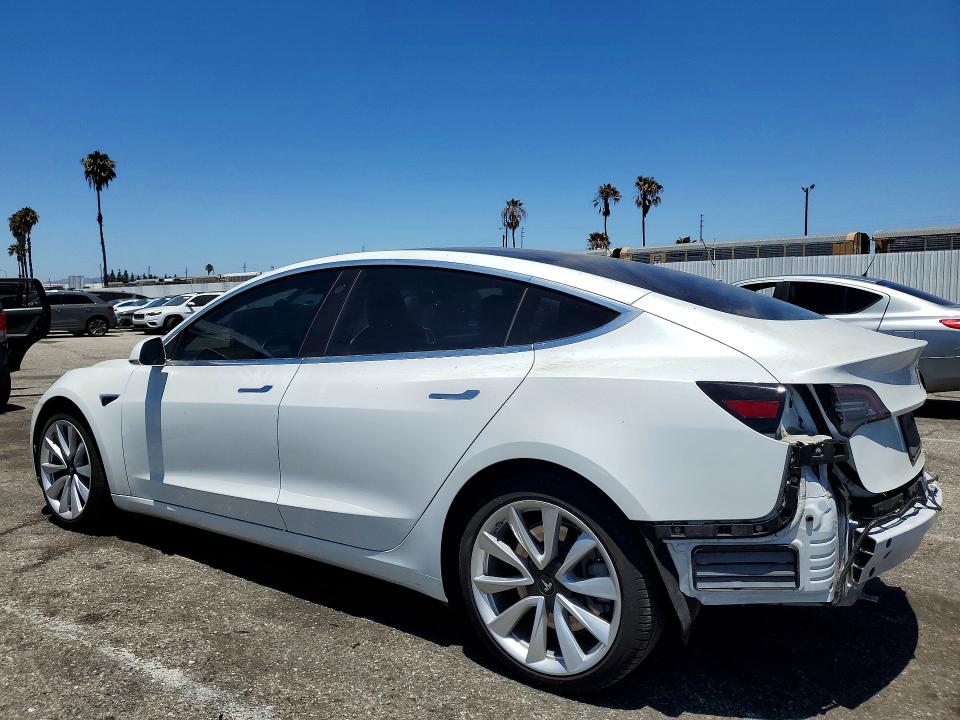 2019 Tesla Model 3 VIN 5YJ3E1EA3KF326952 COPART salvage auction — REAR END, Ca - Salvage Certificate, sold $7,200 on 2026-07-24 (photo 2)