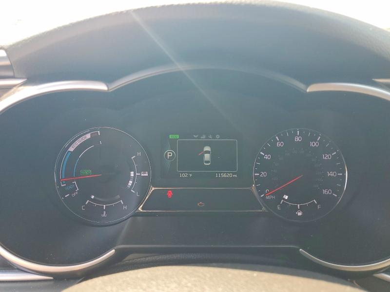 2015 Kia Optima hybrid VIN KNAGM4AD8F5077445 COPART salvage auction — FRONT END, NC - DEALER ONLY CLEAN TITLE, sold $250 on 2026-07-27 (photo 9)
