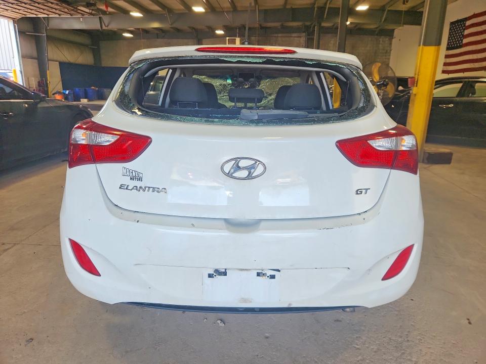 2017 Hyundai Elantra VIN KMHD35LHXHU373067 COPART salvage auction — VANDALISM, Pa - Certificate Of Salvage, sold $700 on 2026-07-20 (photo 6)