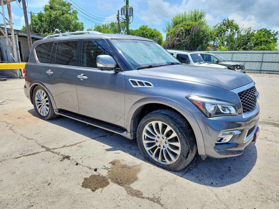 2017 Infiniti Qx80 VIN JN8AZ2NF7H9647364 COPART salvage auction — UNDERCARRIAGE, Tx - Certificate Of Title (P), sold $1,250 on 2026-07-21 (photo 4)