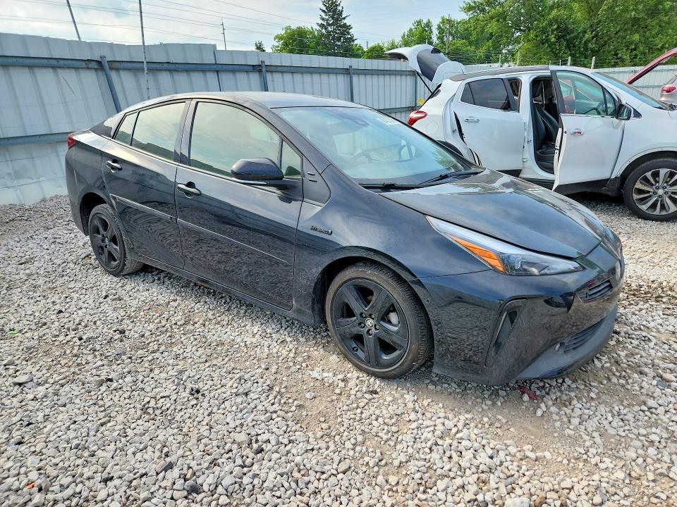 2022 Toyota Prius VIN JTDKAMFU9N3174095 COPART salvage auction — FRONT END, Oh - Cert Of Title-Salvage, sold $600 on 2026-07-24 (photo 4)