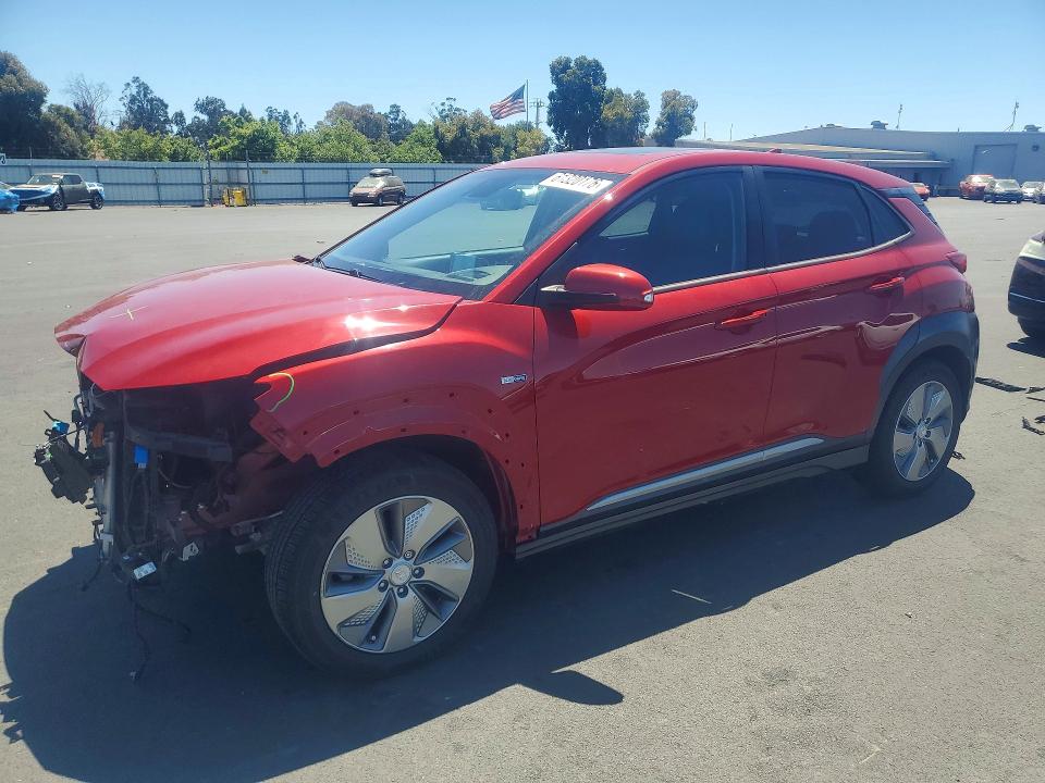 2020 Hyundai Kona VIN KM8K53AG8LU082270 COPART salvage auction — FRONT END, Ca - Salvage Certificate, sold $6,100 on 2026-07-22 (photo 1)