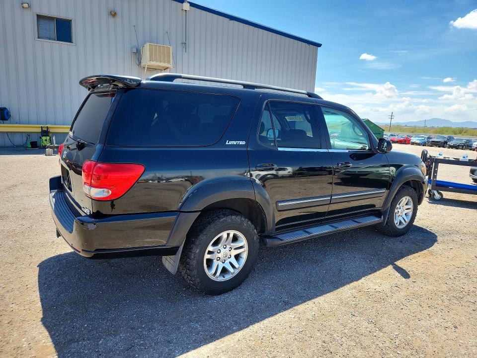 2005 Toyota Sequoia VIN 5TDZT38A55S243613 COPART salvage auction — NORMAL WEAR, Az - Cert Of Title-Restored Salvage, sold $750 on 2026-07-31 (photo 3)