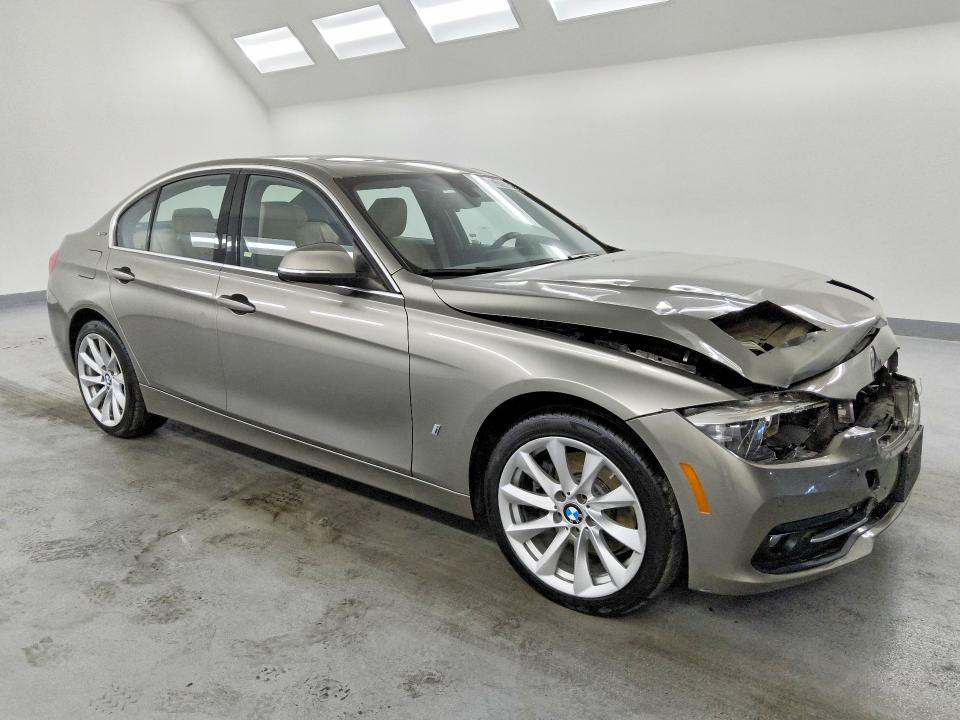 2018 BMW 3 series VIN WBA8E1C51JA758617 COPART salvage auction — FRONT END, CA - CERTIFICATE OF TITLE, sold $60 on 2026-07-28 (photo 4)