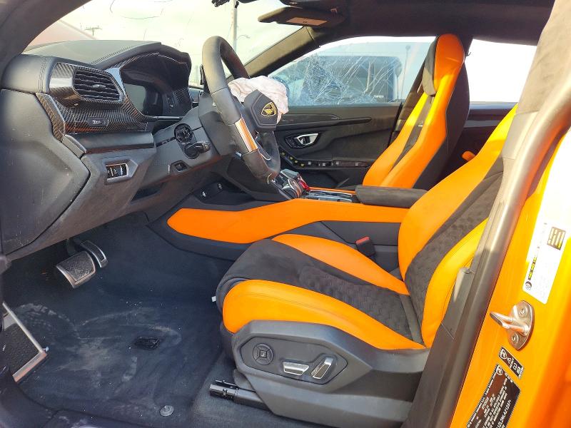 2022 Lamborghini Urus VIN ZPBUA1ZL2NLA21237 COPART salvage auction — ALL OVER, TX - DIS/DLR/EXP ONLY SALVAGE TITLE, sold $13,300 on 2026-08-03 (photo 7)