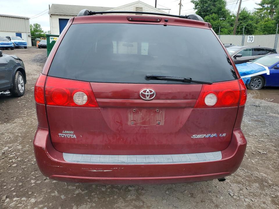 2007 Toyota Sienna VIN 5TDZK23C47S065217 COPART salvage auction — SIDE, Pa - Certificate Of Salvage, sold $1,300 on 2026-07-22 (photo 6)