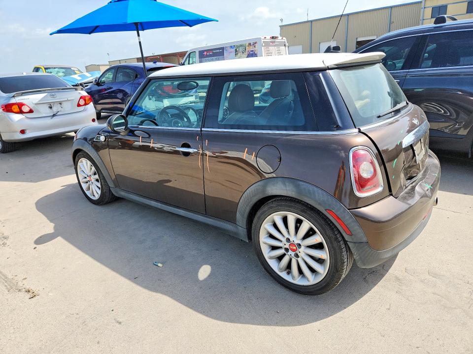 2010 Mini Cooper VIN WMWMF3C53ATZ66607 COPART salvage auction — REAR END, Tx - Salvage Vehicle Title, sold $925 on 2026-08-10 (photo 2)