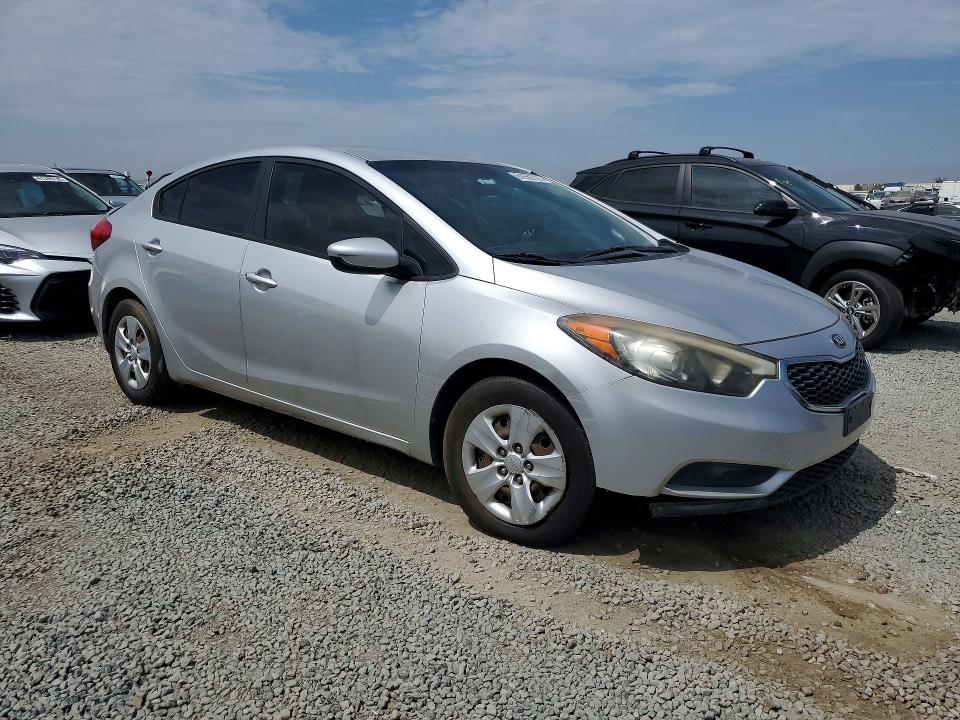 2014 Kia Forte VIN KNAFK4A69E5175093 COPART salvage auction — FRONT END, Ca - Dis/Dlr/Exp Only Clean Title, sold $875 on 2026-07-31 (photo 4)