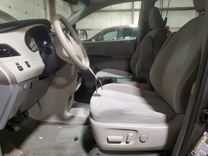2013 Toyota Sienna VIN 5TDJK3DC8DS069719 COPART salvage auction — FRONT END, PA - CERTIFICATE OF SALVAGE, sold $1,950 on 2026-07-24 (photo 7)
