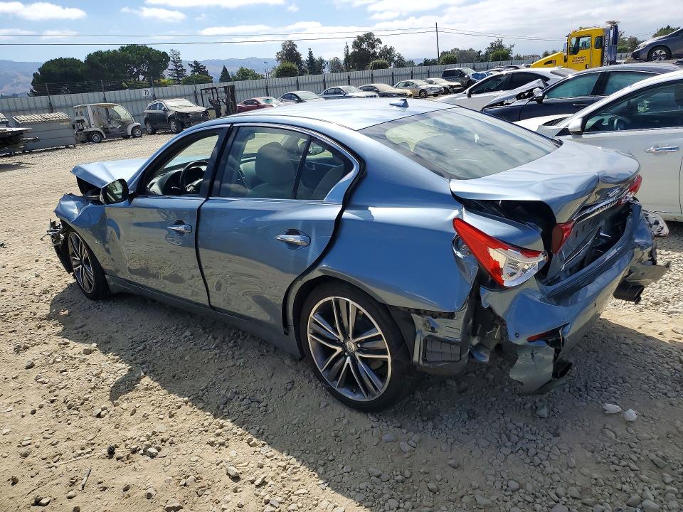 2017 Infiniti Q50 VIN JN1EV7AP8HM734551 COPART salvage auction — FRONT END, Ca - Salvage Certificate, sold $2,350 on 2026-07-16 (photo 2)