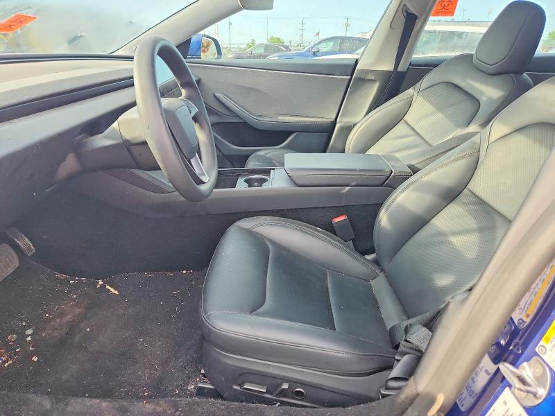 2025 Tesla Model 3 VIN 5YJ3E1EAXSF038068 COPART salvage auction — REAR END, IL - CERTIFICATE OF TITLE, sold $10,700 on 2026-08-31 (photo 7)